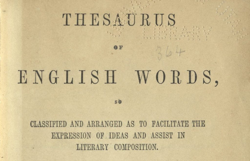 Blog thesaurus