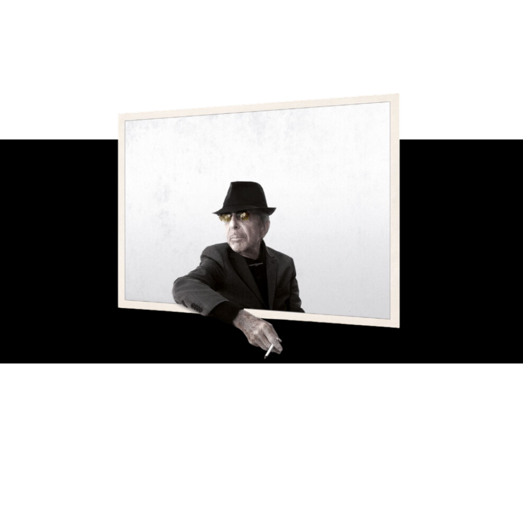 Leonard Cohen, based on cover art from You Want it Darker